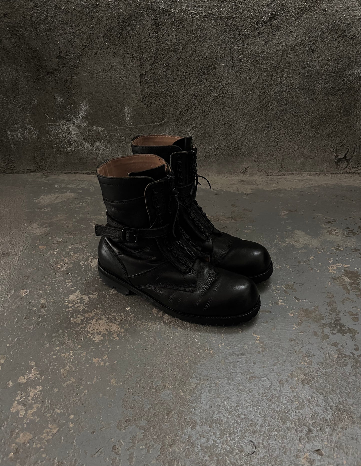 Number (N)ine FW06 “Noir” Lace Combat Boots