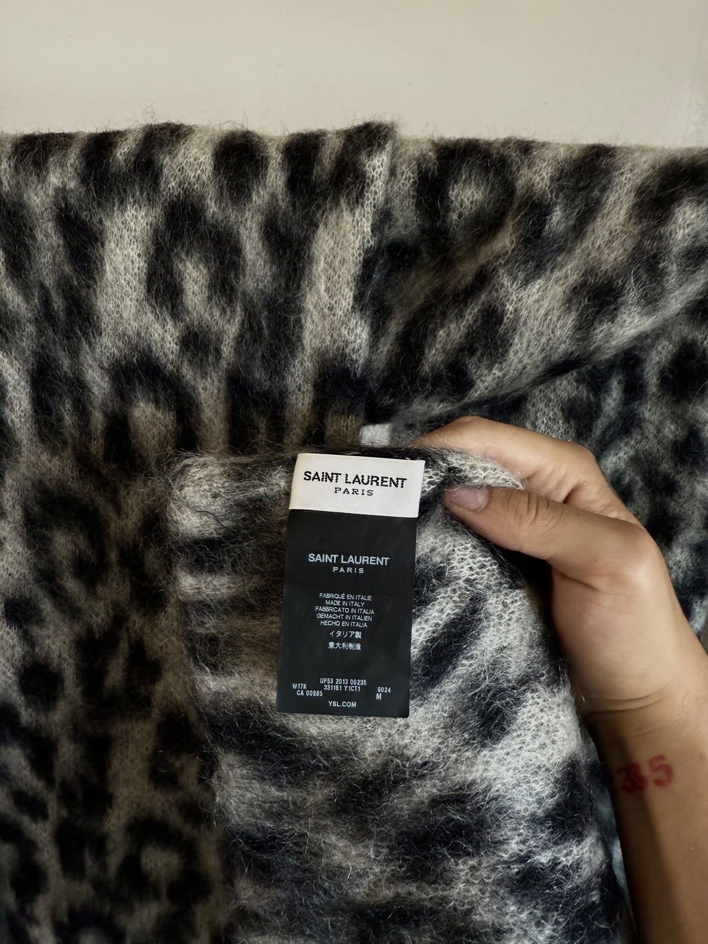 Saint Laurent FW13 Baby Cat Mohair Scarf