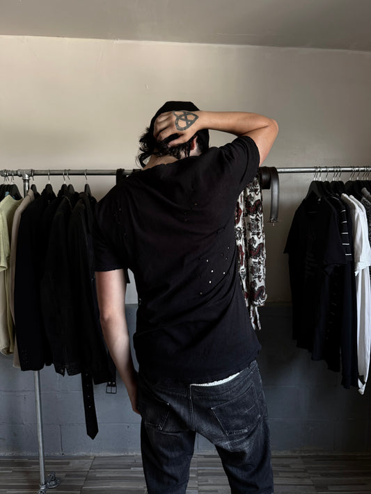 Balmain SS11 Distressed Bullet Tee