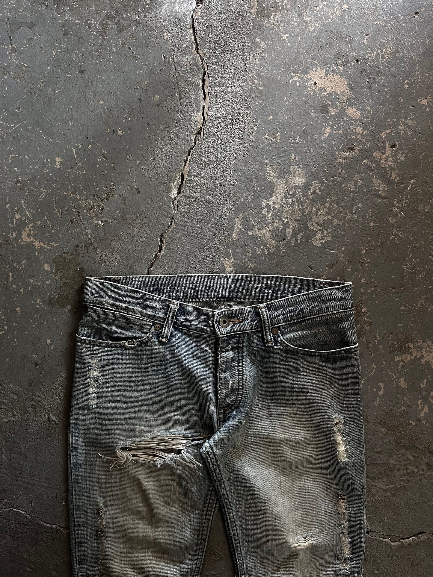 IFSIXWASNINE MudMax Pierced Flared Skinny Jeans