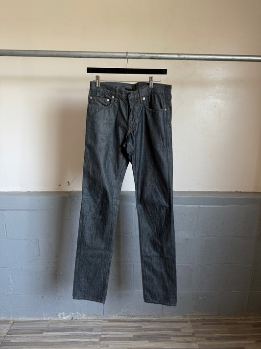 Dior AW07 “Navigate” Green Wax Jeans
