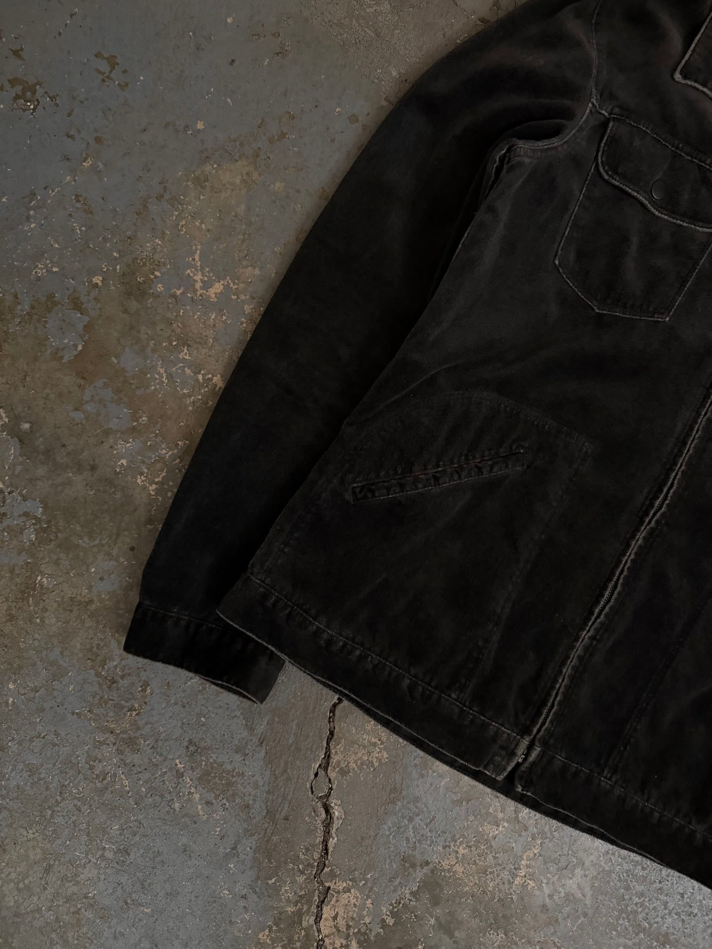 Number (N)ine AW03 “Touch Me I’m Sick” Velvet Pain Trucker Jacket