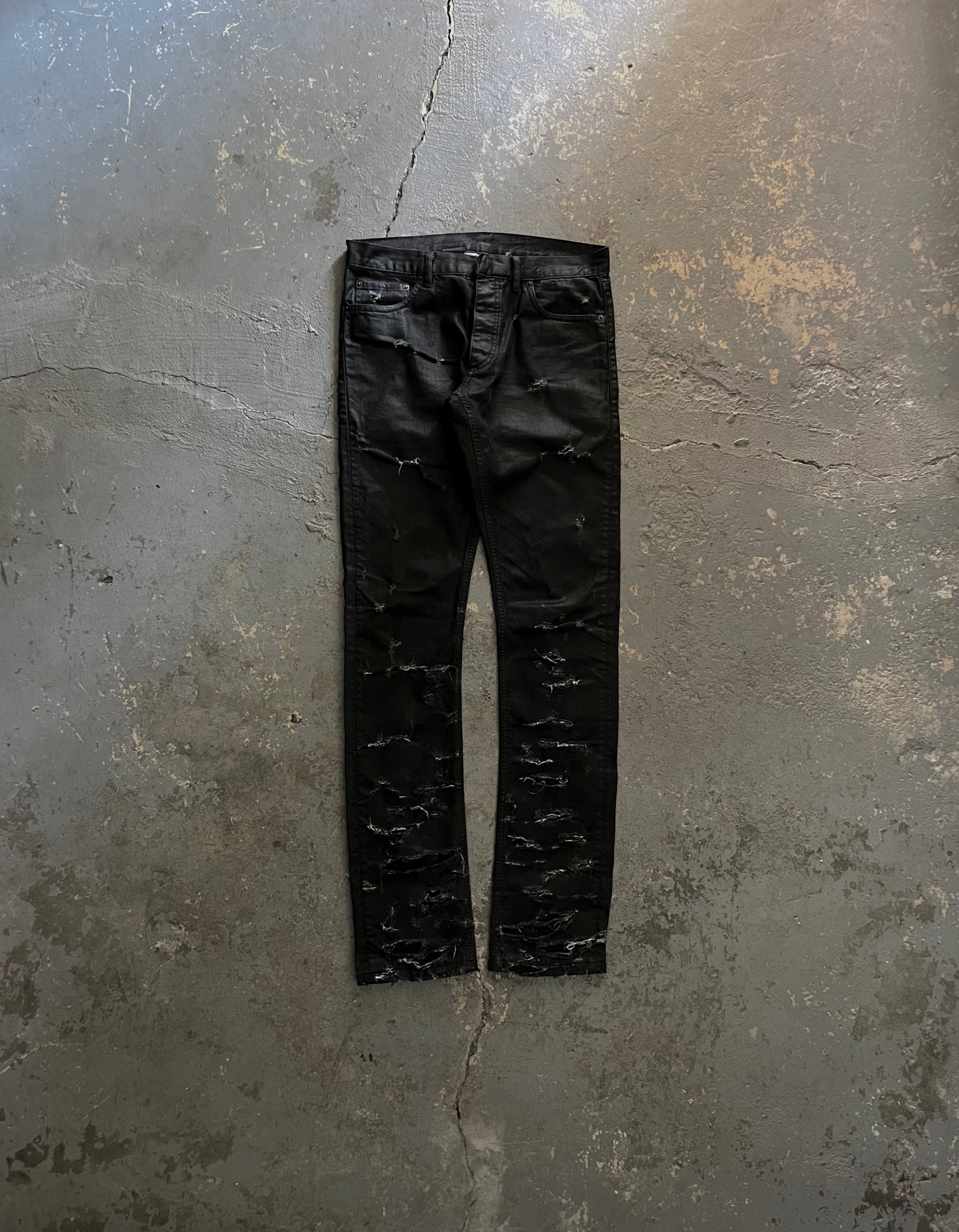 Dior homme best sale waxed jeans