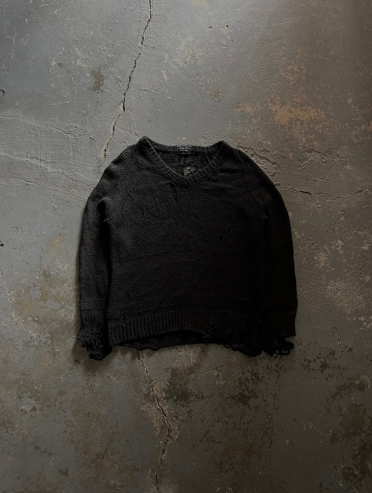 Number (N)ine AW03 “Touch Me I’m Sick” Distressed Grunge Knit