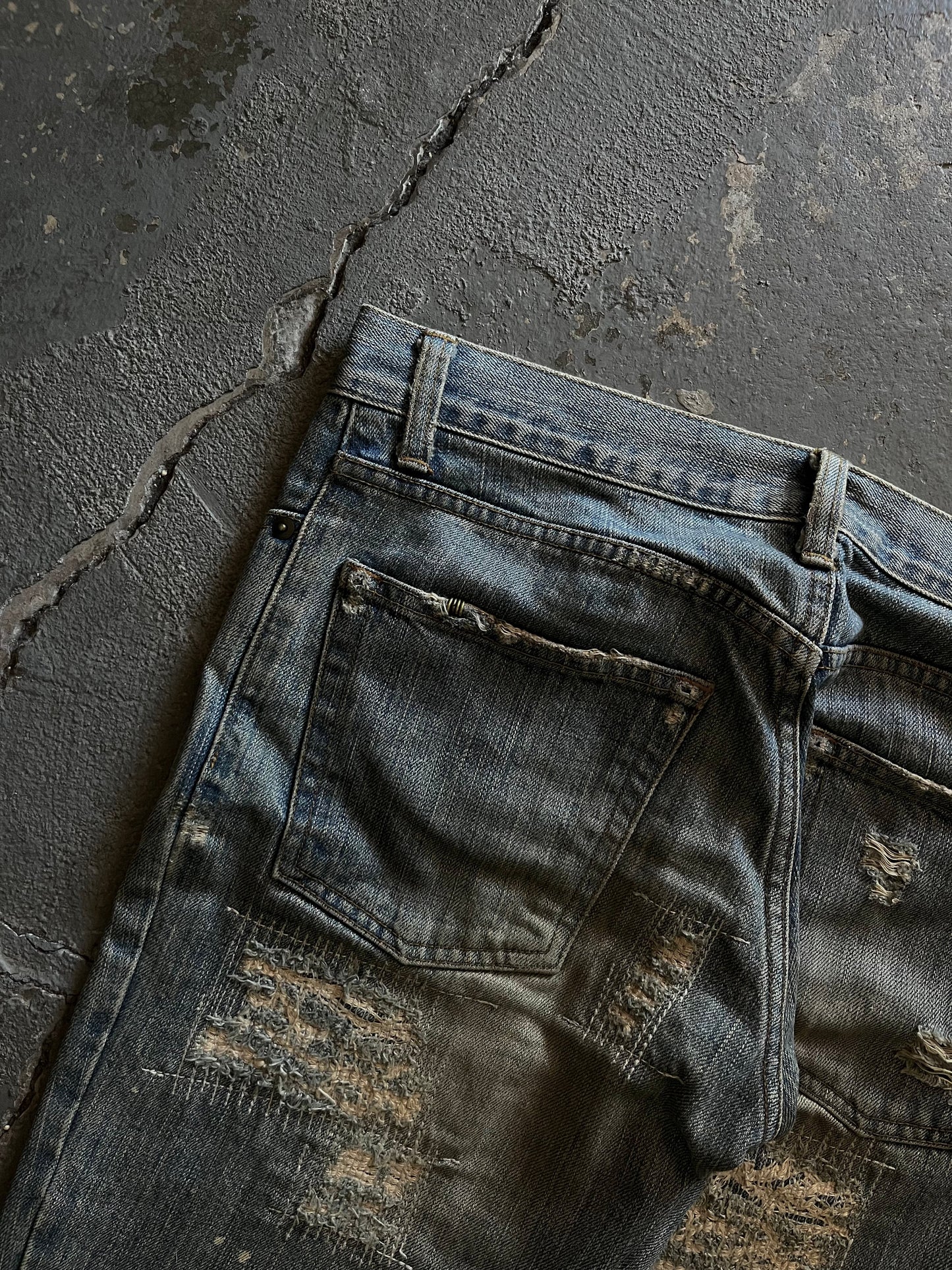 IFSIXWASNINE Mud Max Pierced Flared Jeans