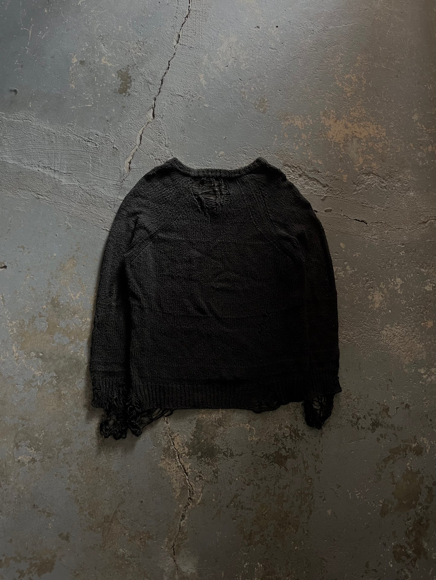 Number (N)ine AW03 “Touch Me I’m Sick” Distressed Grunge Knit