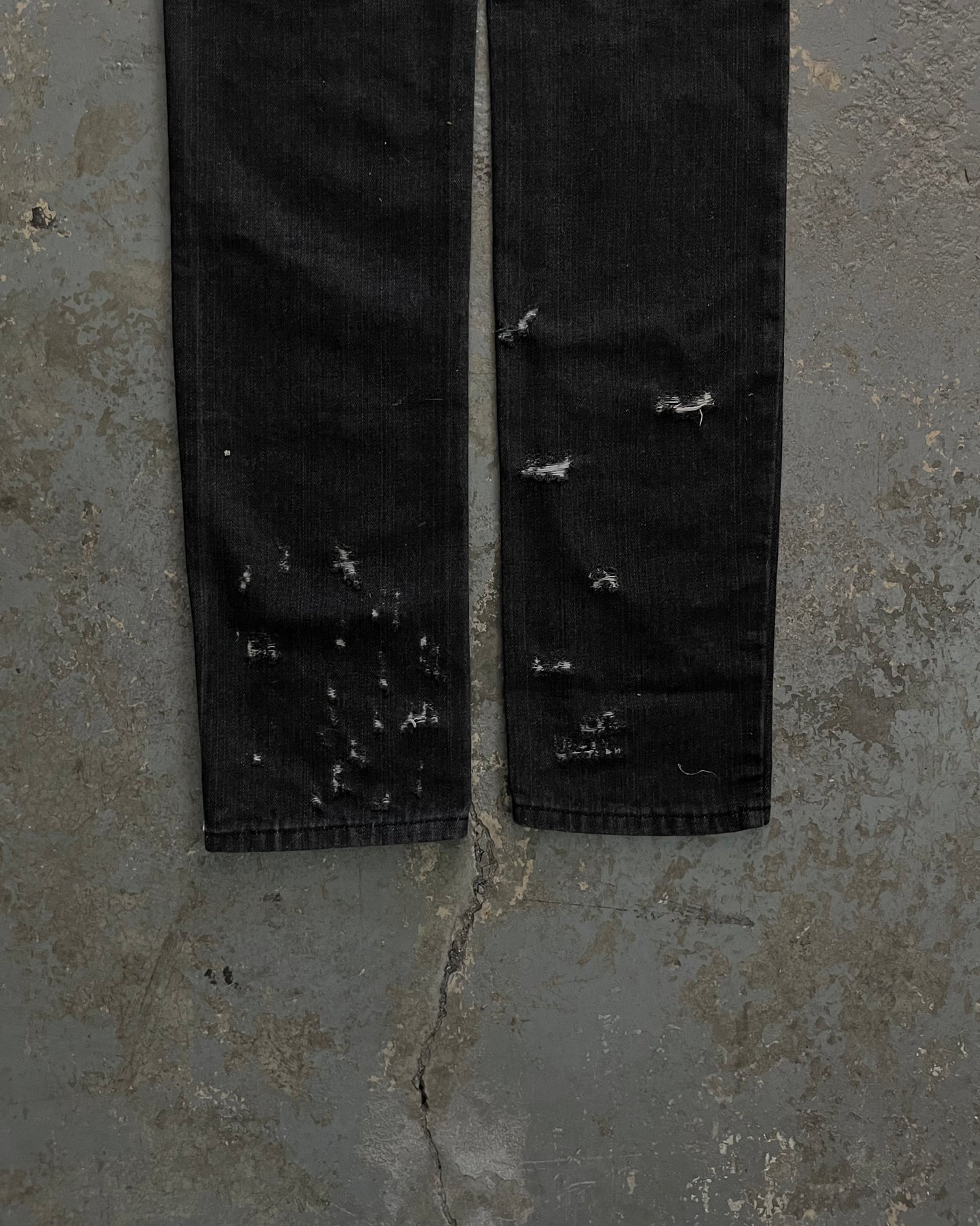 Dior SS05 “Untitled/Beck” Destroyed Denim Jeans