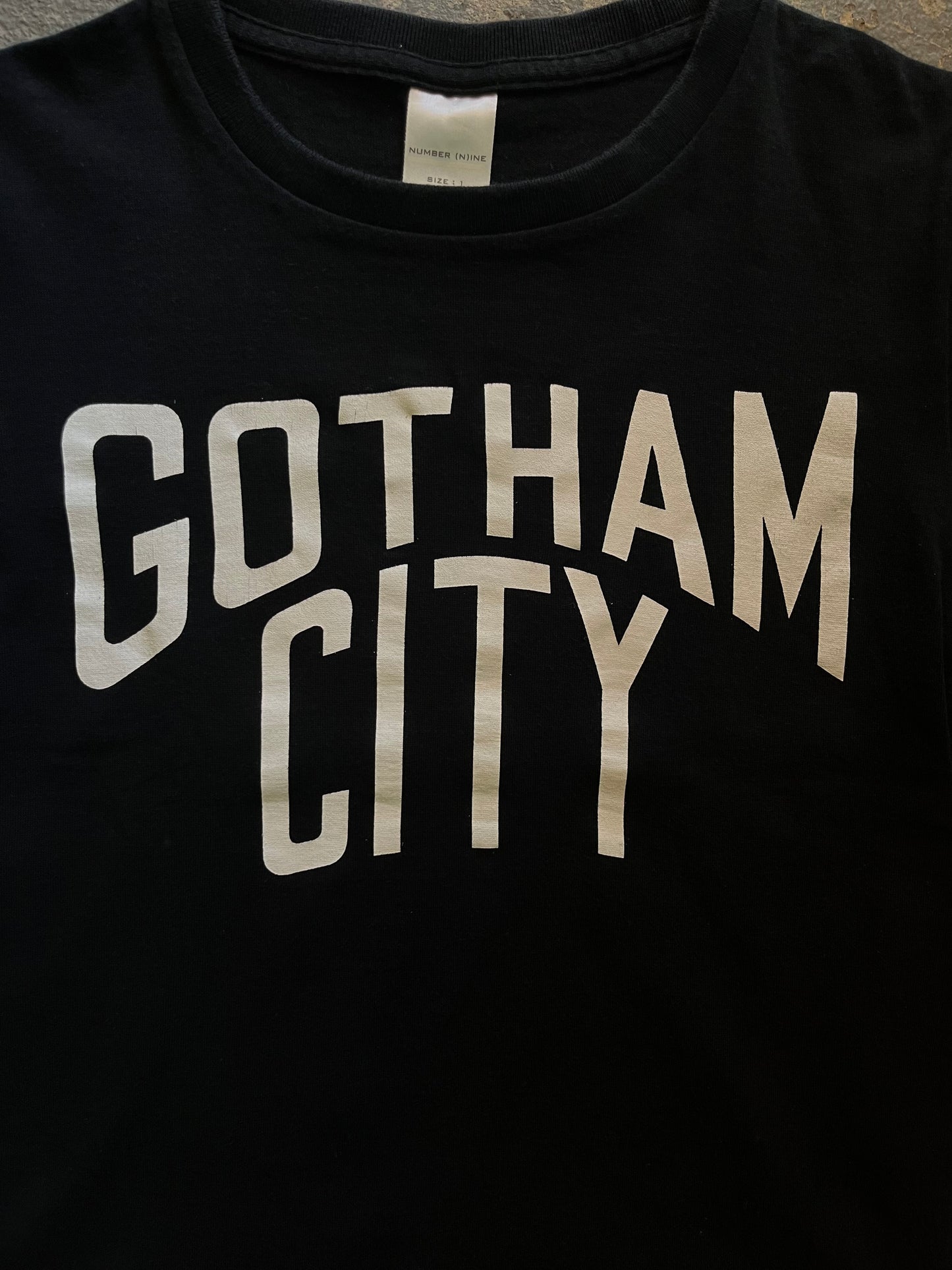 Number (N)ine SS02 “Modern Age” Gotham City Cropped Tee