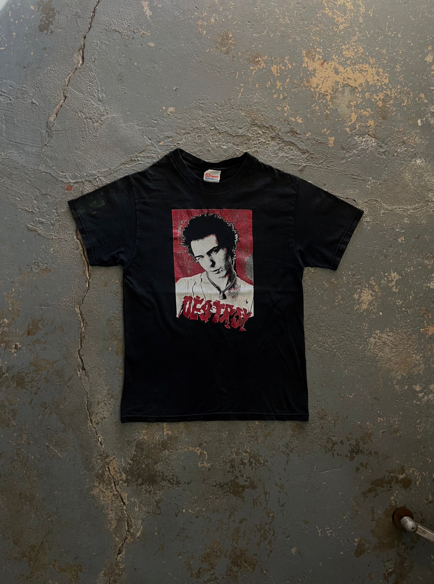 90’s Sid Vicious Destroy Punk Glitter Tee