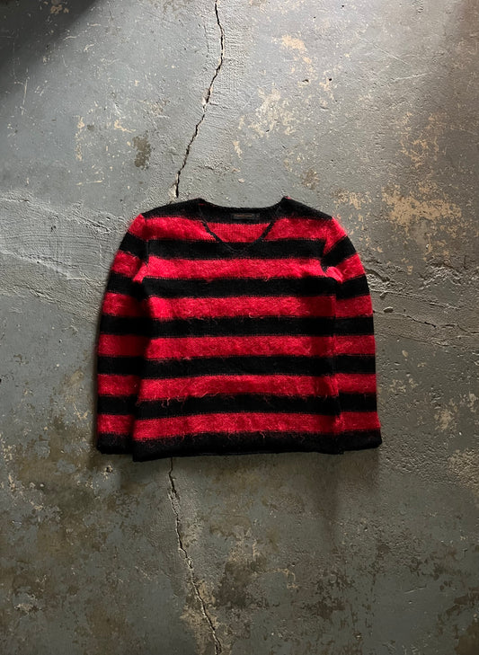 Undercover AW03 “Paper Doll” Striped Mohair Knit