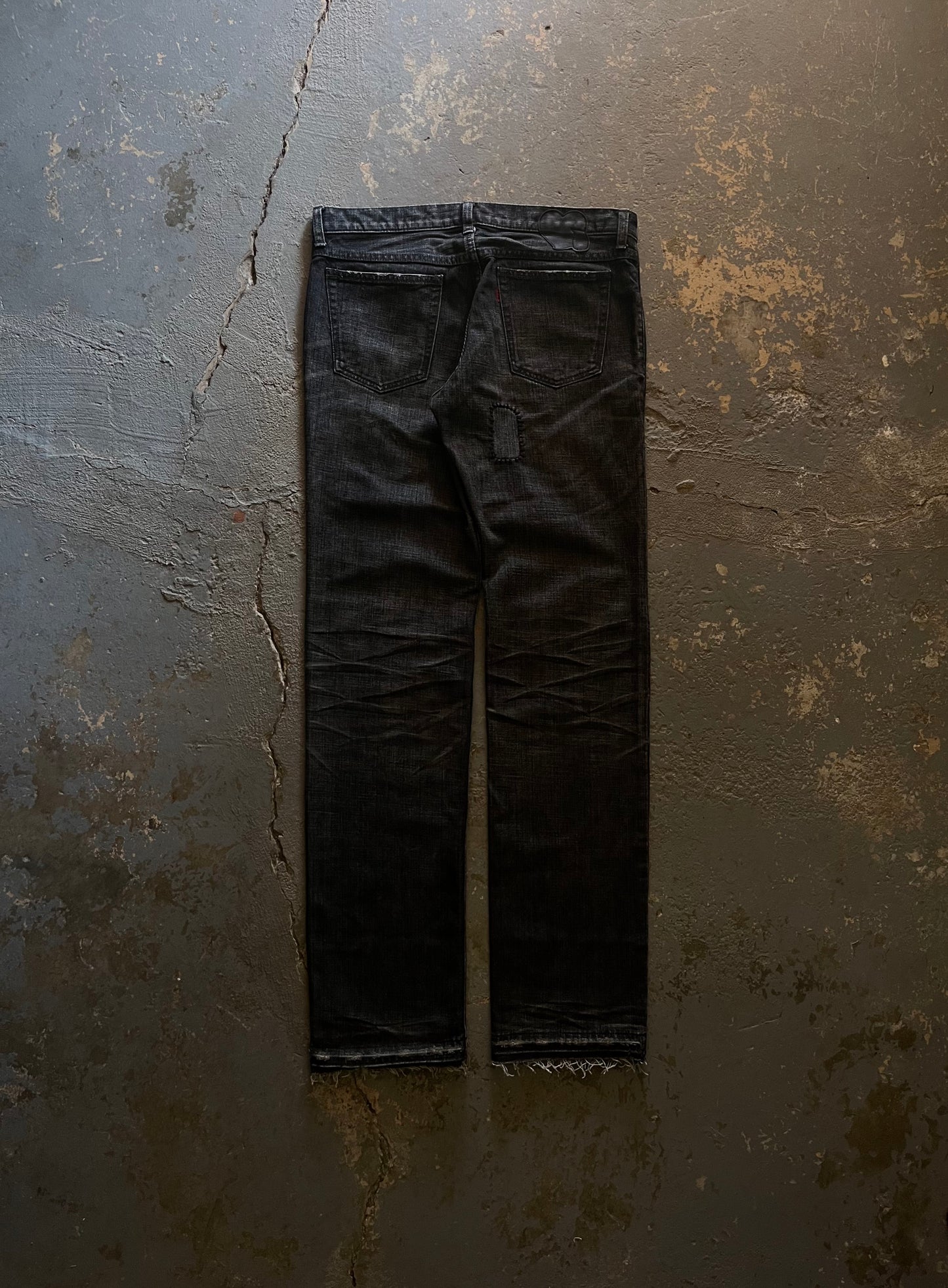 Number (N)ine SS05 “Night Crawler” Scab Patchwork Crust Pain Jeans