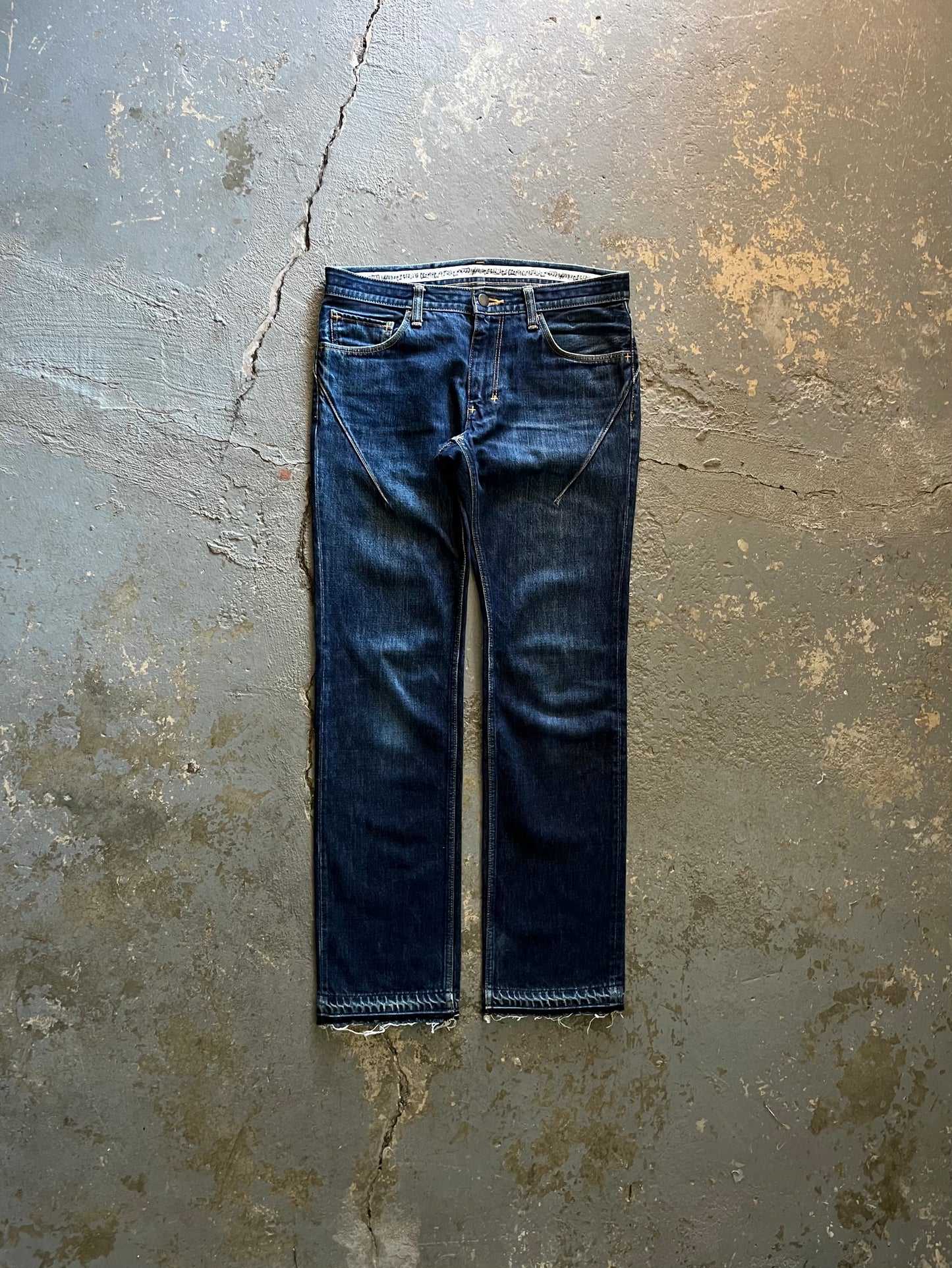 Number (N)ine FW07 “Love God Murder” Crying Heart Pain Jeans