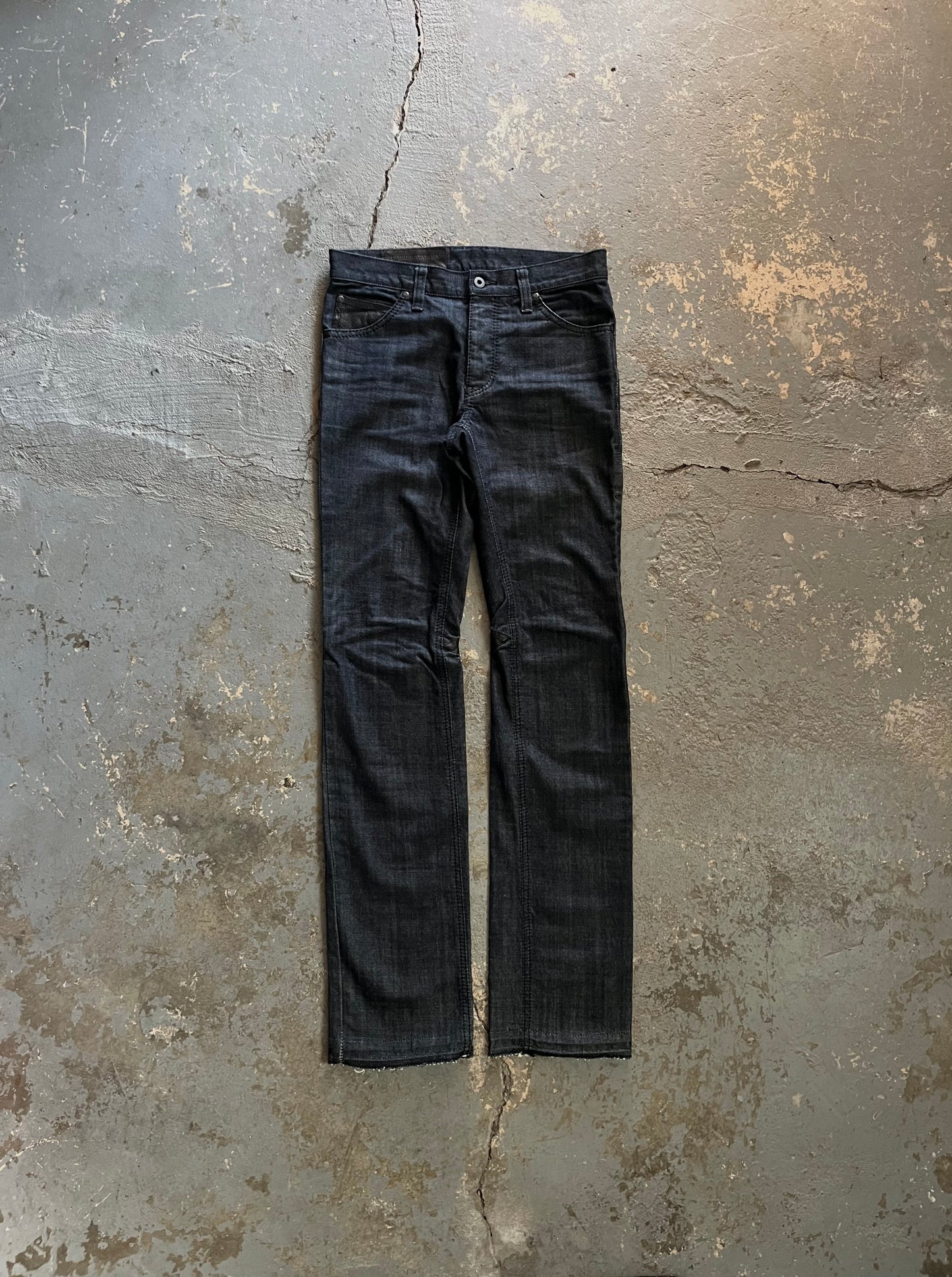 Backlash Leather Accent Jeans
