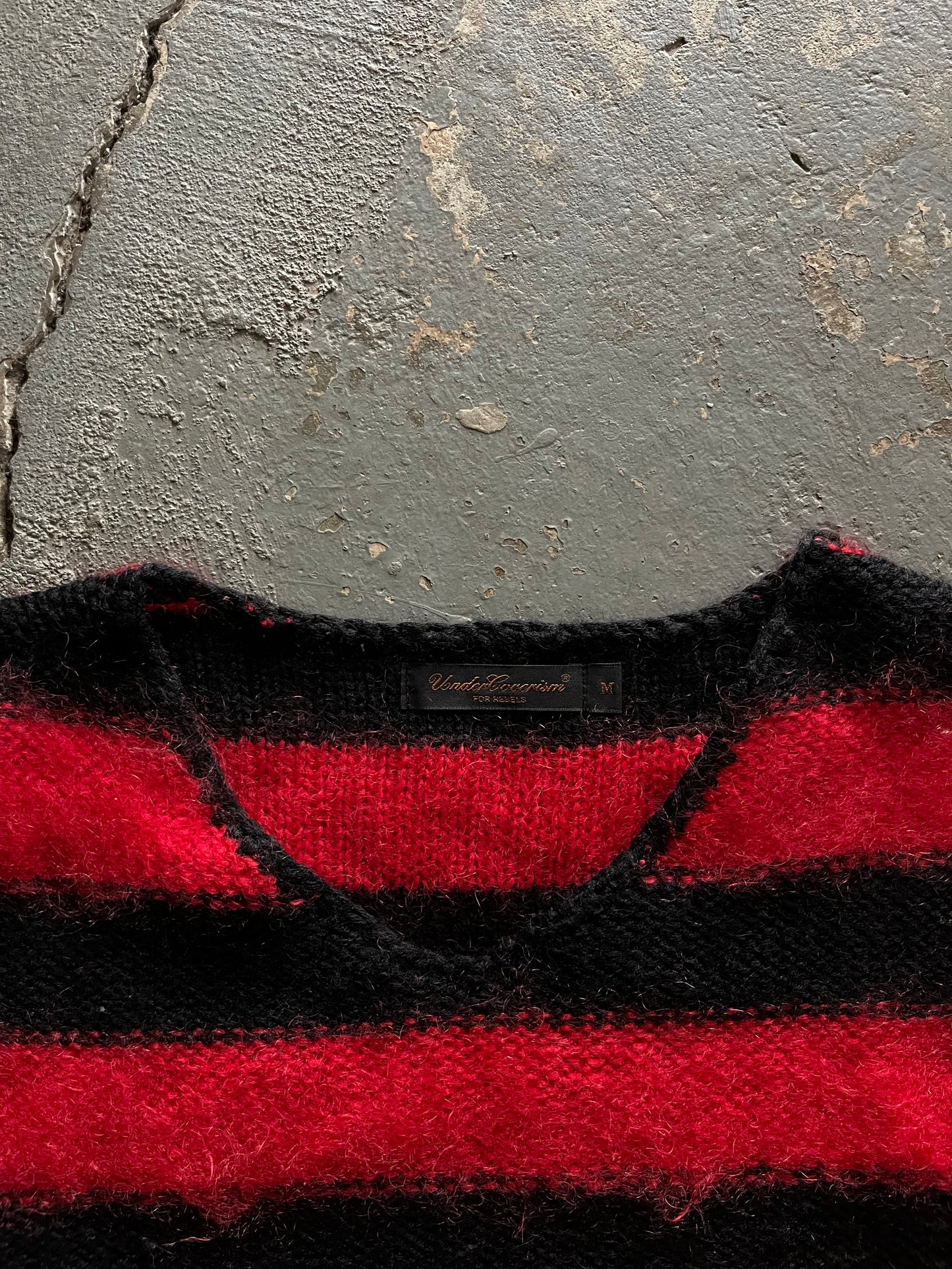 Undercover AW03 “Paper Doll” Striped Mohair Knit