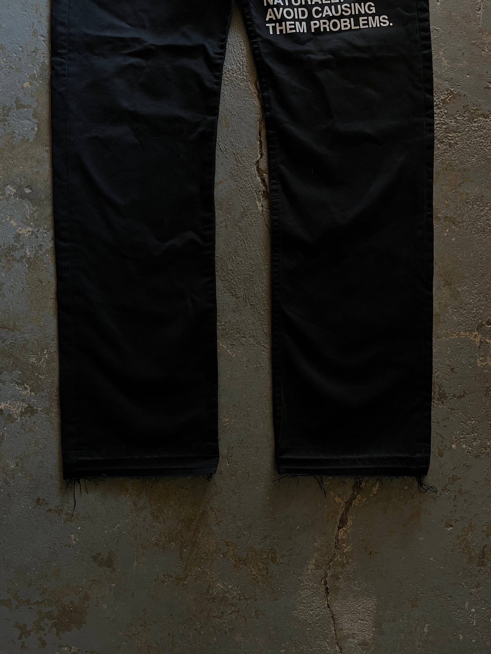 Junya Watanabe SS02 Double Sided Poem Pants – Sex Scabs